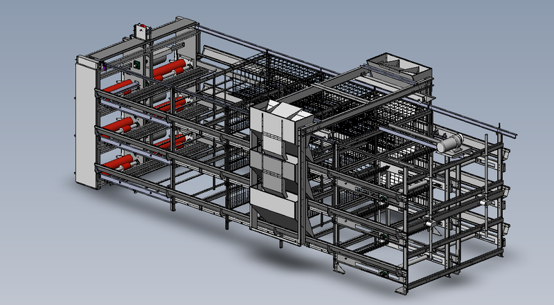 Automatische Geflügelfarm Hühnerausrüstung Broiler Käfige