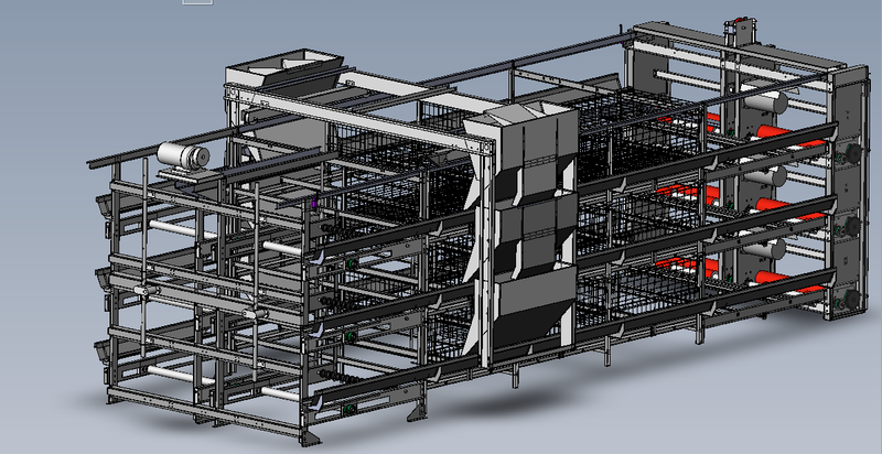 Automatische Geflügelfarm Hühnerausrüstung Broiler Käfige