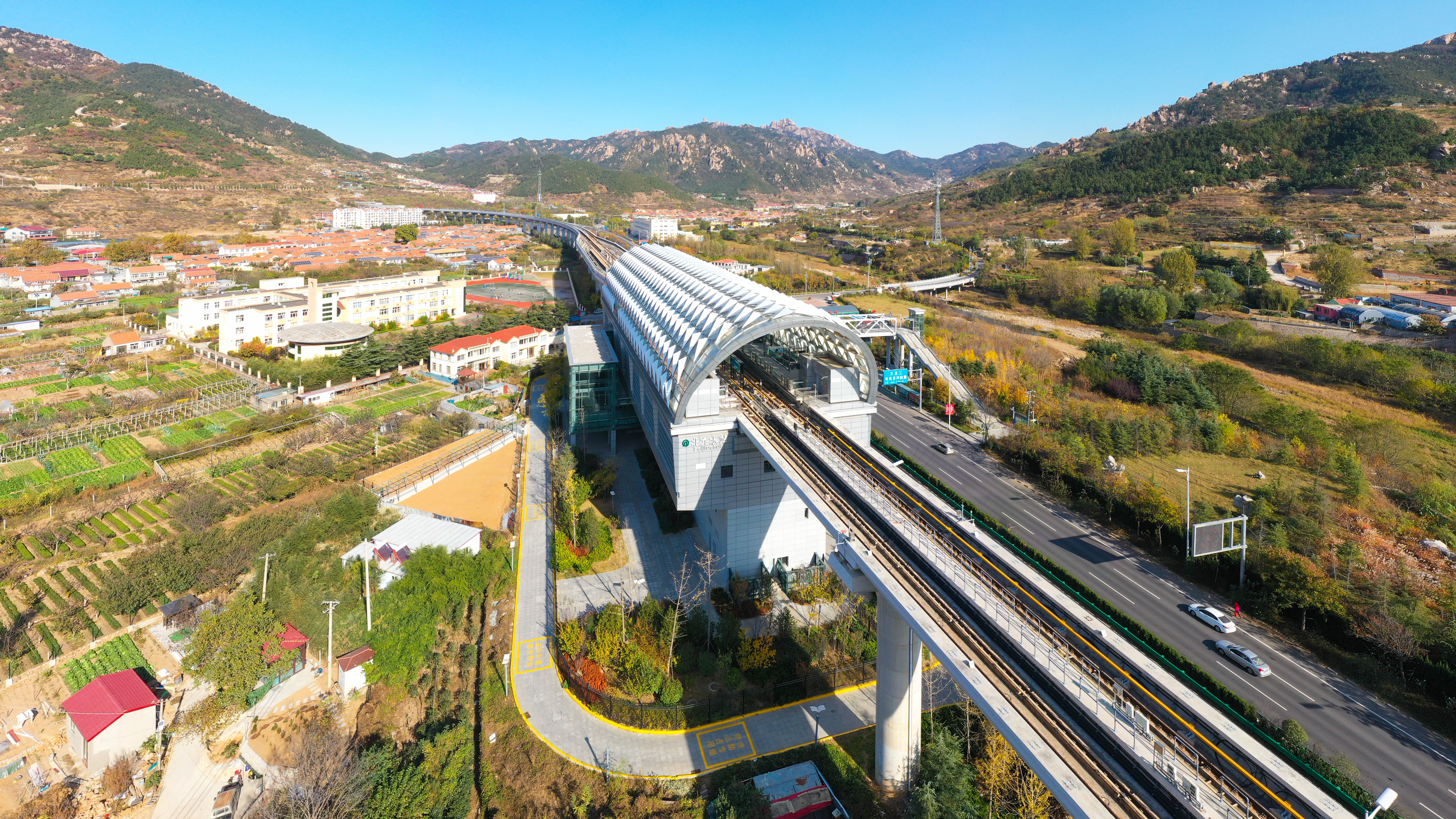 Vorgefertigte multifunktionale Stahlkonstruktion Gebäude Qingdao U -Bahn