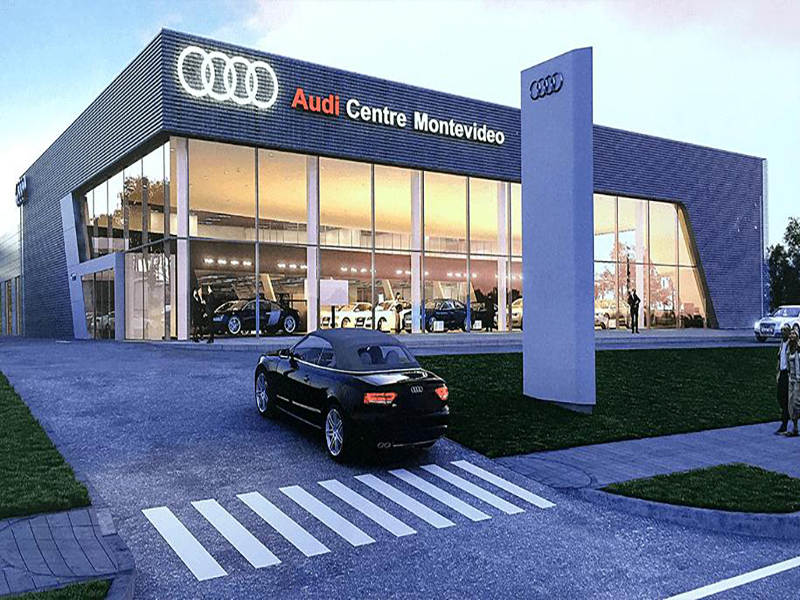 Multifunktionales Gebäude Audi Showroom Ausstellungshalle in Uruguay